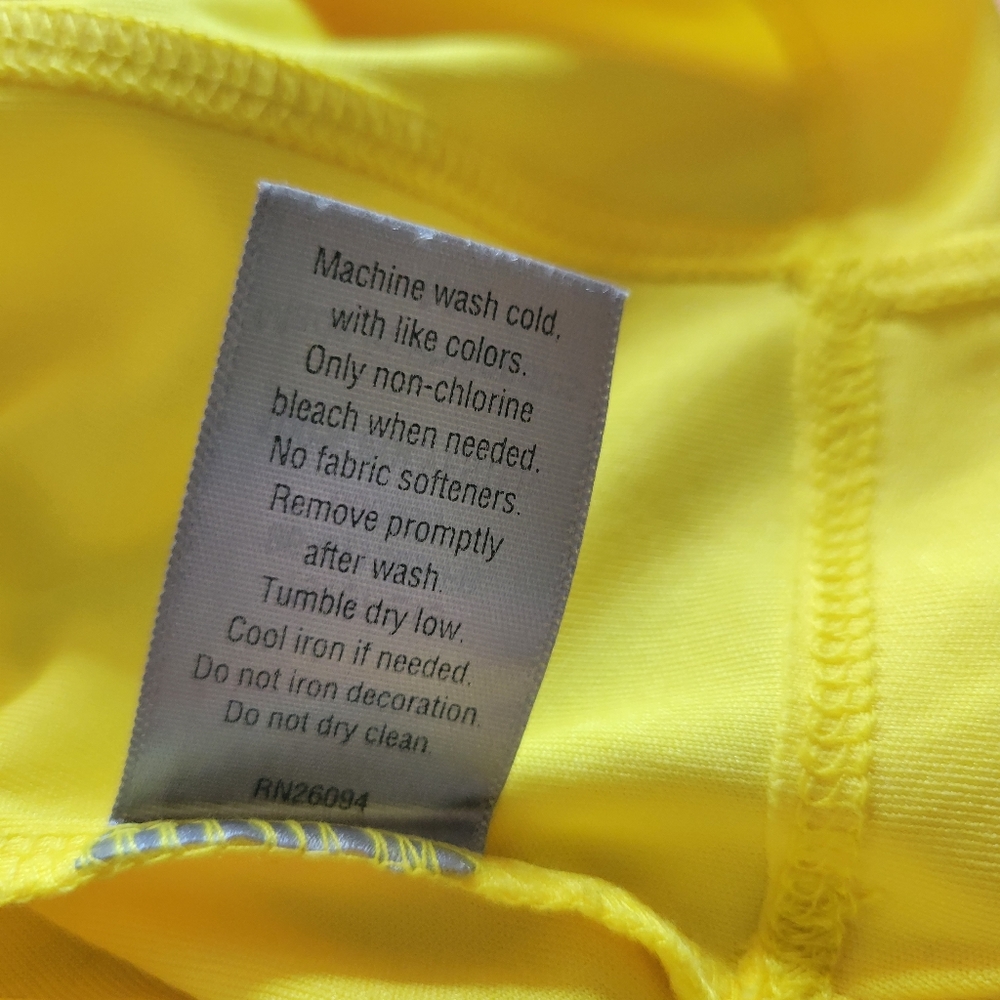 3/$25 Champion Mesh Tank Top Sunny Yellow Sleeveless Activewear Medium - Picture 8 of 12